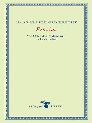 cover image of Provinz